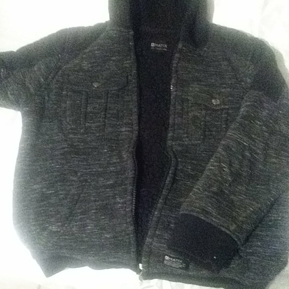 Thick fleece zip up hoodie 7